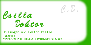 csilla doktor business card